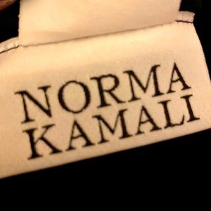 Norma Kamali , low cut sexy black halter